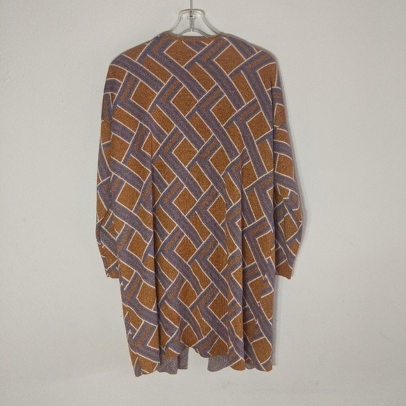 Forever 21 contemporary abstract gold and blue - Picture 3 of 5